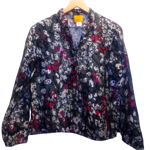 Ruby Rd. Black and Red Blouse - Picture 3 of 3